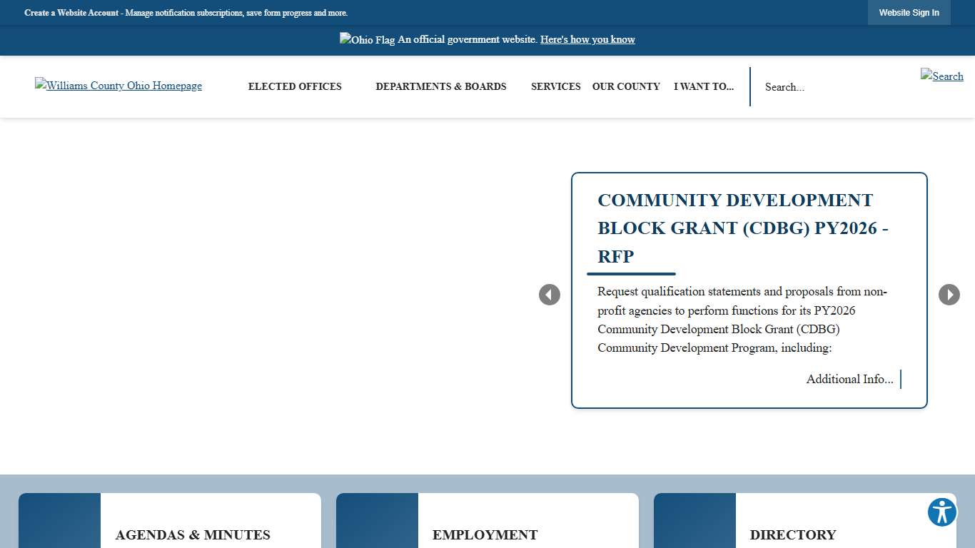 Williams County, OH Official Website